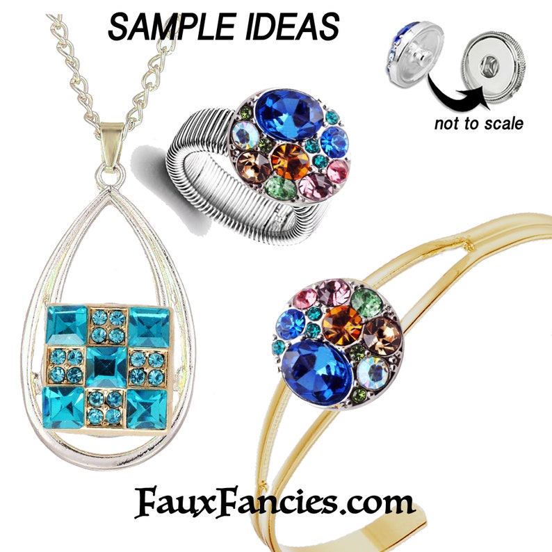 COLORFUL Snap Buttons 18mm QUALITY Ginger Snaps Etsy