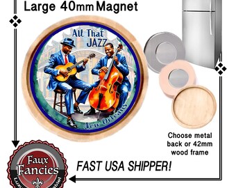 Our DESiGN! NEW ORLEANS STRONG Handmade MaGNET, New Orleans Gift, New Orleans Souvenir, New Orleans, #New OrleansStrong, #NewOrleansJazz