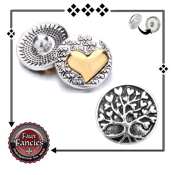 Beautiful LOVE Snap Buttons, LOVE Ginger Snaps, #LoveCharms, #LoveSnapButtons, #TreeOFLifeCharms, #SnapCharm, #SwitchableSnaps, #Snap