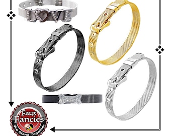 Stainless Steel 8mm BRACELET, Stainless Slider Bracelet, Slide Charm Bracelet, Customizable Jewelry, #StainlessBracelet, #SlideBracelet