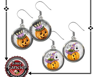 Halloween Earrings, Halloween jewelry, FUN Jewelry for Halloween, Earrings for Halloween, Halloween gift, Hostess Gift, #HalloweenJewelry