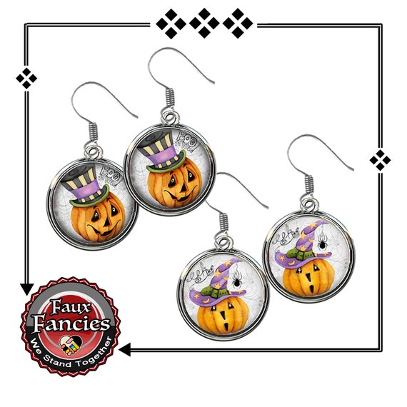 Halloween Earrings, Halloween jewelry, FUN Jewelry for Halloween, Earrings for Halloween, Halloween gift, Hostess Gift, #HalloweenJewelry