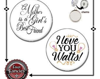 Snap Buttons For MOM, BEST FRIEND Mom, Love You Watts, Mothers Day Gift, #GiftForMom, Snap Charms, Ginger Snap, #MothersDaySnap, #BestMom