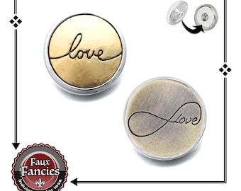 CLEARANCE! Beautiful LOVE Snap Buttons, Ginger Snaps, #LoveCharms, #LoveSnapButtons, #ValentineCharms, #SnapCharm, #SwitchableSnaps, #Snap