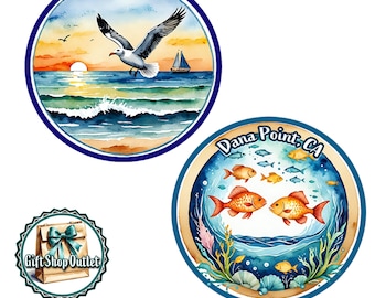 BEACH Glass Cabochon Handmade Magnet, PELICAN Handmade Magnet, SAILBOAT Magnet, Beach Souvenir, #BeachGift, #PelicanGift, #BeachMagnet