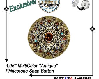 EXCLUSiVE "ANTIQUE" RHINESTONE Snap Button, Rhinestone Snap Button, Elegant Snap Buttons, #SnapCharms, #SnapJewelry, Gift for her