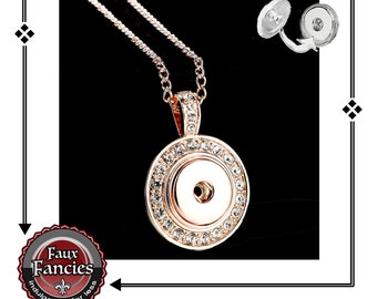 Golden Silver Snaps Buttons Pendant Jewelry For 18mm Snaps Charm With Chain Golden Silver Snaps Buttons Pendant Jewelry For 18mm Snaps Charm With Chain