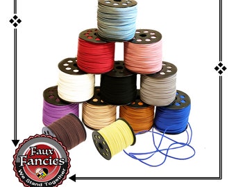 Suede Cord, 3mm Suede Cording, Jewelry Cord, Suede Cord for Crafts, Jewelry Cord, DIY Jewelry, #SuedeCord, #CordForJewelry, #JewelryMaking