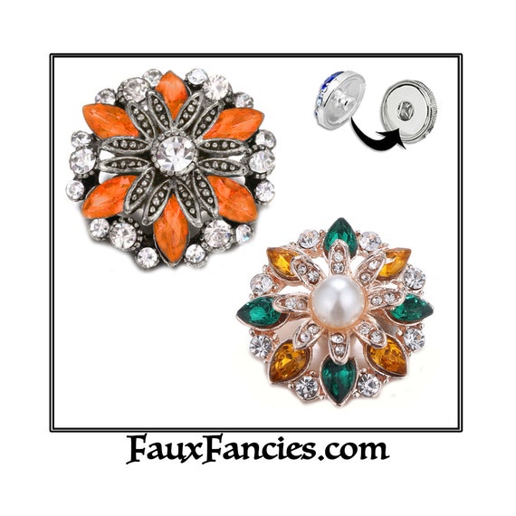 SALE! SNAP Buttons, COLORFUL Snaps, 18mm Ginger Snaps - Snap on Charms, Interchangeable Snap, Rhinestone Snaps, Snap Snap, Jewelry gift