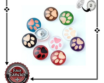 Snap Button PET PAWS! Pet Ginger Snaps, Pet Snap Charms, #BraceletCharms, Rhinestone Snap, #SnapSnap, #GiftForHer, #SnapButton