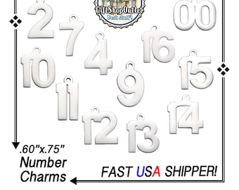 NUMBER Charm, Sports Player Charm, Number 13 charm, Number 87 charm, Graduation Charm, Ornament Charm,Wedding Charm, Jewelry Charm, #13Charm