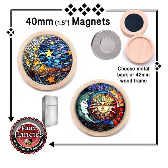 SALE! SUN, MOON, STaRS Handmade Magnet, Sun Magnet Charm Gift, Moon and Stars, #SunMoonMagnet, #CelestialMagnet, #CelestialGift, #MoonStars
