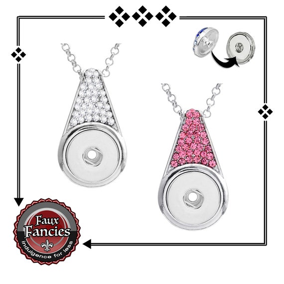 RHINESTONE Snap Button Pendants, Snap Jewelry Pendant, Ginger Snaps, #SnapButtons, #SnapButtonJewelry, #SnapCharms, #RhinestonePendant