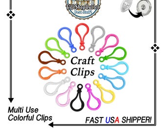 Craft Plastic Lobster Clip, Purse clip, Backpack clip, Keyring clip, colorful ring clips, #CraftClips, #KeyringClip