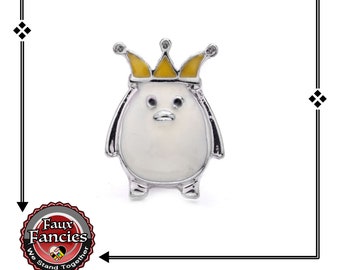 Penguin King Snap Button, Penguin Charm, King Ginger Snap, Snap Charms, Snap Penguin Charm, #18SnapButtons, #PenguinCharm, Snap Jewelry