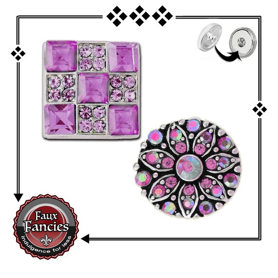 Shimmery RHINESTONE Snap Buttons, Snap Charms, Ginger Snaps, Switchable Snaps, #BraceletCharms, #SnapCharm, #SwitchableSnap, #RhinestoneSnap