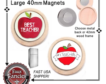 SALE! BEST TEACHER Handmade MAGNeT, No 1 Teacher gift, Teacher gift, #BestTeacherGift, #1TeacherMagnet, #BestTeacherChistmasGift, #RefMagnet