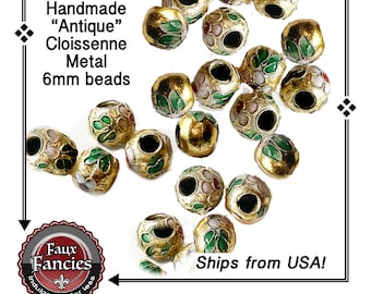 Handmade Cloisonne Beads, Jewelry Bead, Handmade Beads, Flower Beads, #JewelryBead, #BeadsForJewelry, Bracelet Beads, #Cloisonne