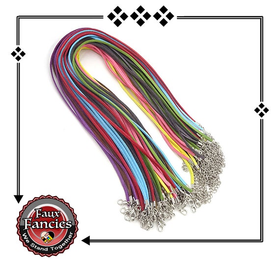 BULK Cord, BLACK Suede Leather Necklaces, Necklace for Pendants, Suede Craft Cords, Colorful Cords, #CordsForPendant, #CordsForNecklace