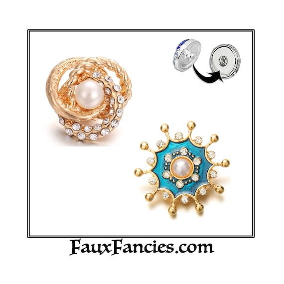 SALE! SNAP Buttons, Gold Tone Ginger Snaps, #SnapButtons, Snap Charms, Changeable Snap, Rhinestone Snap, Snap Jewelry Charm, FlowerSnapCharm