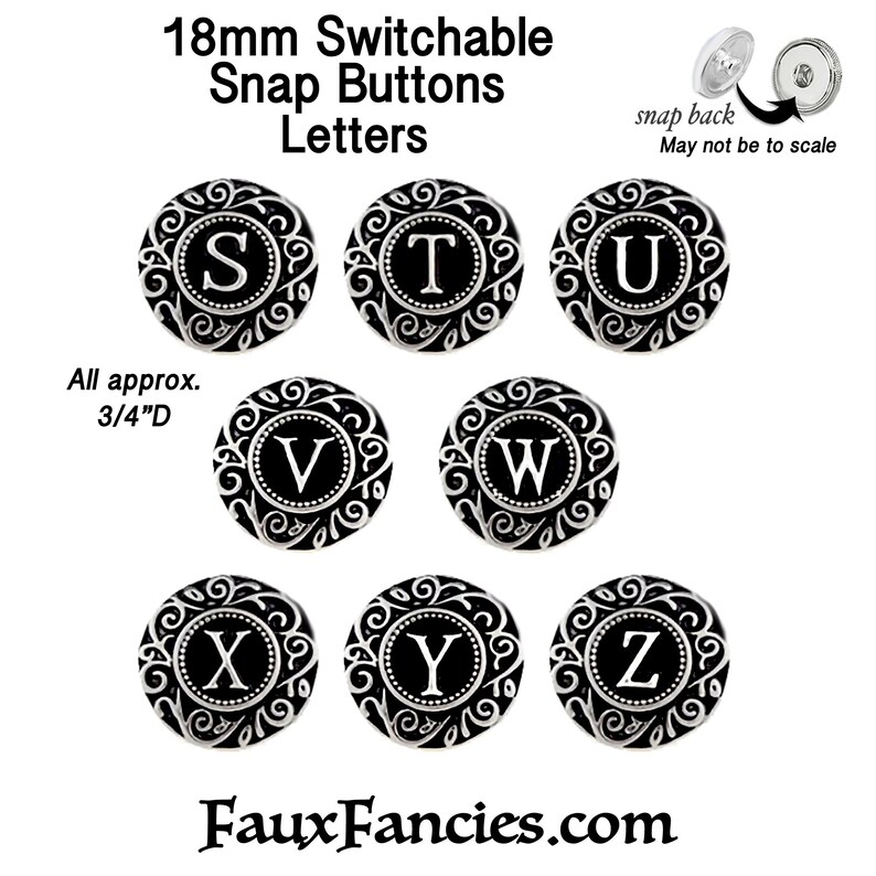 NEW 18mm Snap Buttons Ginger Snaps Snap on Charms Etsy