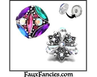 BEAUTIFUL Snap Buttons, Nice 18mm Ginger Snaps, Snap Charms, Changeable Snap, Rhinestone Snap, Snap Jewelry, #RhinestoneCharm, #SnapButton