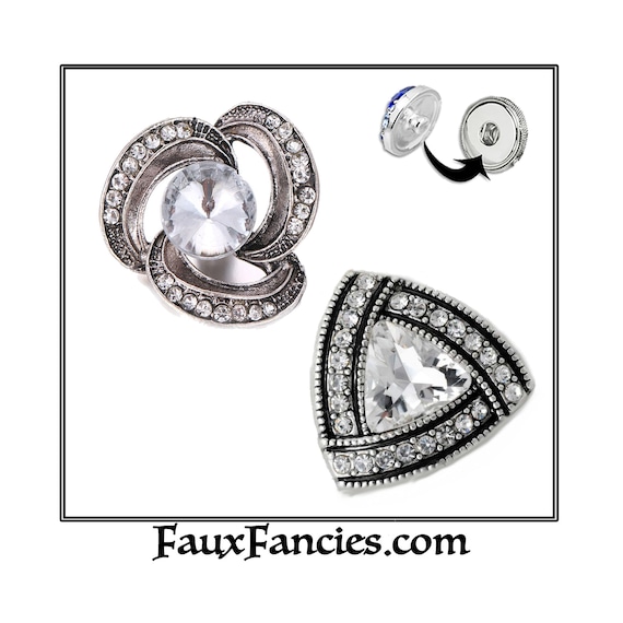 Crystal 18mm Snap Buttons, Ginger Snaps, #SnapButton, Snap Charms, #RhinestoneCharms, #SnapButtons, Rhinestone Snaps, Snap Jewelry Charm