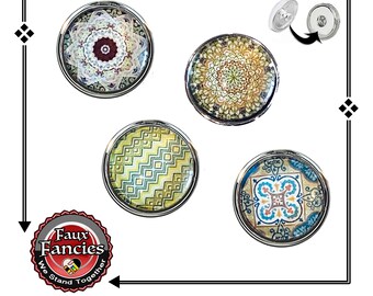 SNAP BUTTONs, CABOCHON Snap Charms,  18mm Colorful Cabochon Charm, #Cabochons, #SnapButtons, #BraceletCharms, #BraceletSnaps. #SnapJewelry