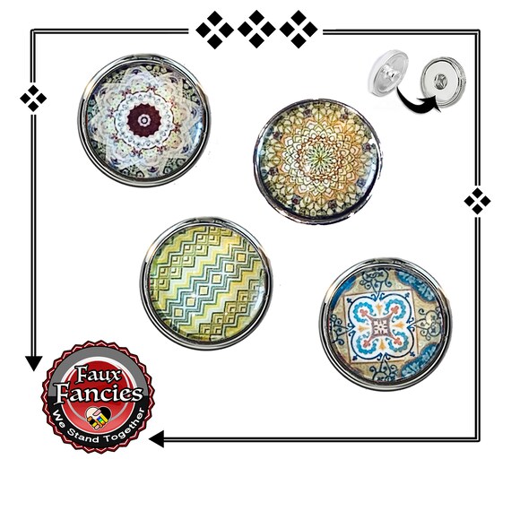 SNAP BUTTONs, CABOCHON Snap Charms, 18mm Colorful Cabochon Charm, #Cabochons, #SnapButtons, #BraceletCharms, #BraceletSnaps. #SnapJewelry