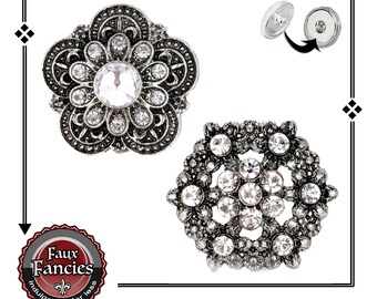 Shimmering RHINESTONE Snap Buttons, BRILLIANT Ginger Snap, Snap Charms, Switchable Snaps, #SnapCharms, #SnapCharm, #18mmSnapCharms, #Snap