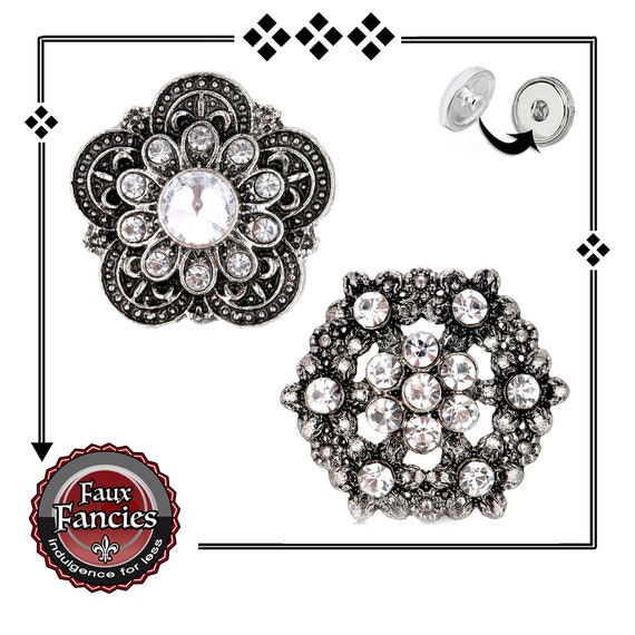 Shimmering RHINESTONE Snap Buttons, BRILLIANT Ginger Snap, Snap Charms, Switchable Snaps, #SnapCharms, #SnapCharm, #18mmSnapCharms, #Snap