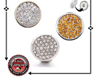 BEAUTIFUL Rhinestone 18mm Snap Buttons, Ginger Snaps, Snap Jewelry, Changeable Snap, Rhinestone Snaps, #SnapButtons, #RhinestoneSnapButtons