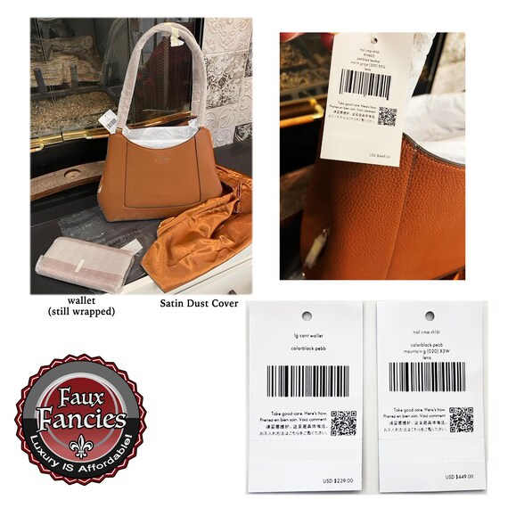 Kate Spade Leather Shoulder Bag With Wallet - Gingerbread Pebbled