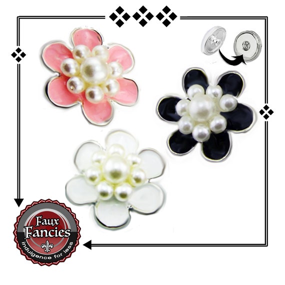 Snap Buttons EXCLUSIVELY OUR DESiGN! Flower Ginger Snap, Snap Charms, #BraceletCharms, Rhinestone Snap, #SnapSnap, #GiftForHer, #SnapButton