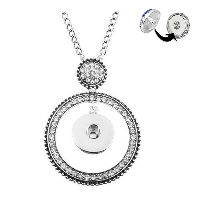 RHINESTONE Pendant Rhinestone Snaps Snap Charms Jewelry gift Ginger Snaps #SnapPendant Noosa Snap 18mm Snap Button Pendant