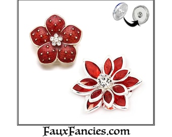 GORGEOUS Rich Red Rhinestone #SNAPButtons, Ginger Snap, Snap Charms, #BraceletCharms, Rhinestone Snaps, #SnapSnap, Jewelry gift
