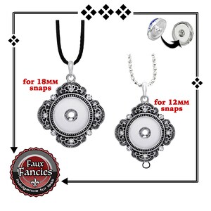 Rhinestone Snap button pendant, Rhombus Snap Pendant, 18mm Snap Button Jewelry, #SnapPendant, #SnapJewelry, Snap snaps, #GingerSnapPendant