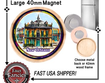 NEW ORLEANS STRONG Handmade MaGNET, New Orleans Gift, New Orleans Souvenir, New Orleans Fund Raiser, #New OrleansStrong, #NewOrleans