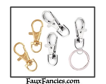 Swivel Clip CLASP, Keyring Clasps, MULTIPLE DISCOUNTS, Clasp for key chain, Ring Clasp, Findings, #LobsterClasp, #KeyringClip, #KeyringClasp