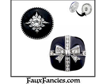 AMAZING Rhinestone Black Snap Button, Jewelry Snap, #SnapCharm, #BraceletCharm, Rhinestone Snap, #RhinestoneCharm, #SnapButton, Ginger Snap