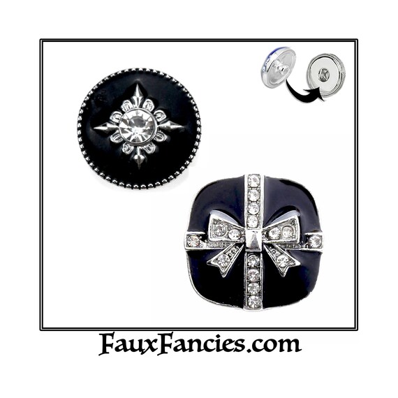 AMAZING Rhinestone Black Snap Button, Jewelry Snap, #SnapCharm, #BraceletCharm, Rhinestone Snap, #RhinestoneCharm, #SnapButton, Ginger Snap