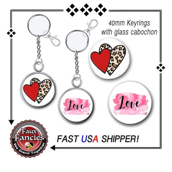 SALE! LOVE Handmade Keyring, HEART Handmade Key Ring, Valentine Key Ring, #ValentineGift, #KeyringCollector, #HeartKeyring, Gift for wife