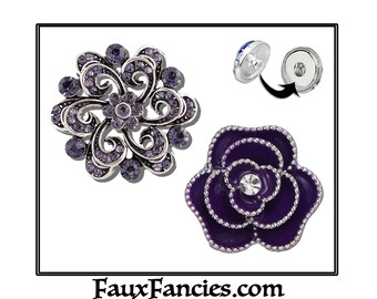 18mm Snap Buttons, FAVORITE Ginger Snaps, Snap Charms, Interchangeable Snap, Rhinestone Snaps, Snap Snap, #FlowerCharms, #SnapButtons