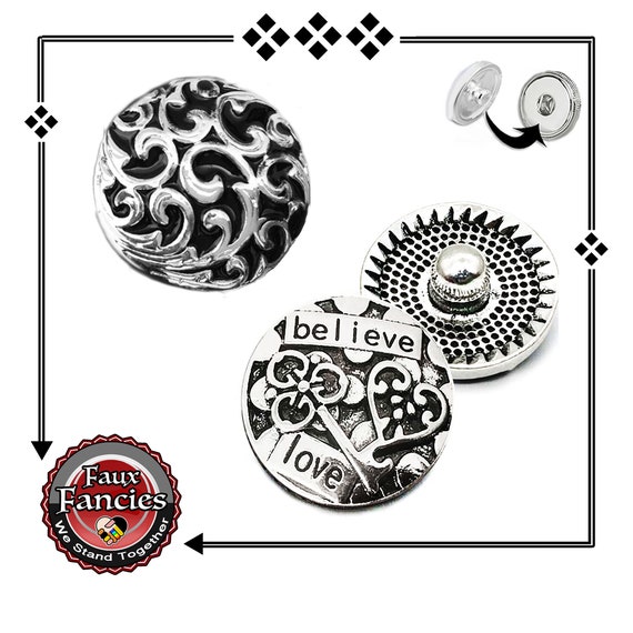 Believe Snap Buttons, Floral Ginger Snaps, Believe in Love, Snap Charms, Changeable Snap, Love Snap Button Charms, SnapPopper, #SnapButtons