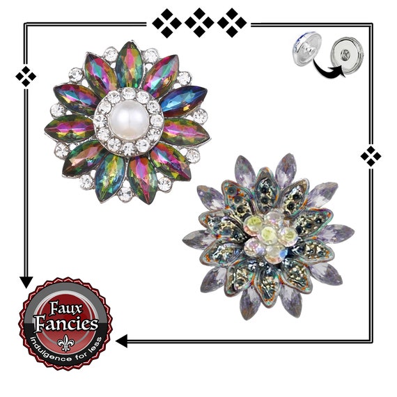 Shimmery RHINESTONE Snap Buttons, Snap Charms, Rhinestone Ginger Snap, Switchable Snap, #BraceletCharms, #SnapCharm, #RhinestoneSnap, #Charm
