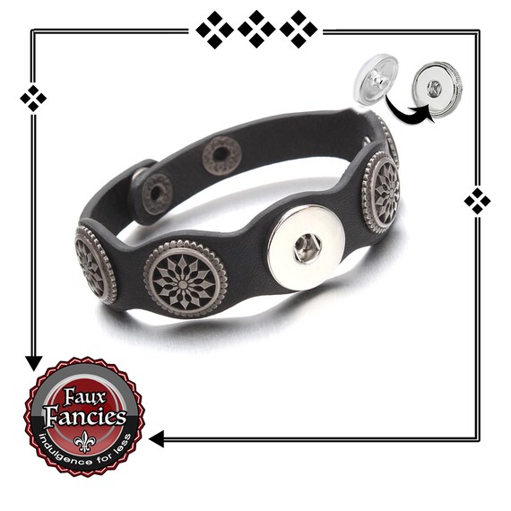 SALE! Leather Snap Button Bracelet, Snap Bracelet, Ginger Snaps, Snap, #GiftForHer, #SnapJewelry, Switchable Snap Buttons, Jewelry gift