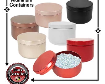 ALUMiNUM CONTAINERS, Container for beads, Container for office supplies, Makeup container, Container for candies, #AluminumContainer, #Craft