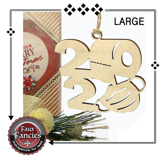CLEARANCE 2020 Ornament, TOiLET PAPeR Mask Ornament, READY to Finish Ornament for 2020, Celebrate TOiLET PAPER & Masks, Unfinished Wood