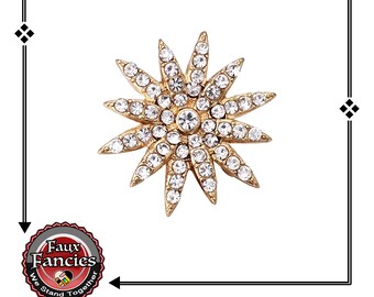 Snap Button Star, RHINESTONE Ginger Snap, #SnapButton, Snap Charm, Snap Button Star, Gold Rhinestone #StarSnapButton, #SnapCharm, #StarCharm