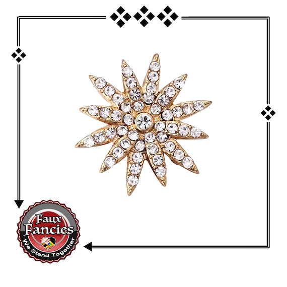 Snap Button Star, RHINESTONE Ginger Snap, #SnapButton, Snap Charm, Snap Button Star, Gold Rhinestone #StarSnapButton, #SnapCharm, #StarCharm